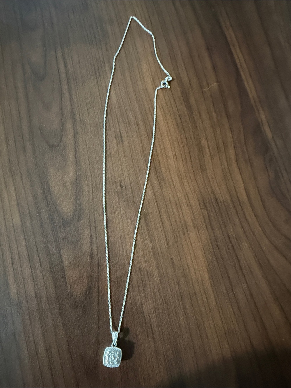 Sterling Silver White Pendant Necklace - Elegant Women's Jewelry